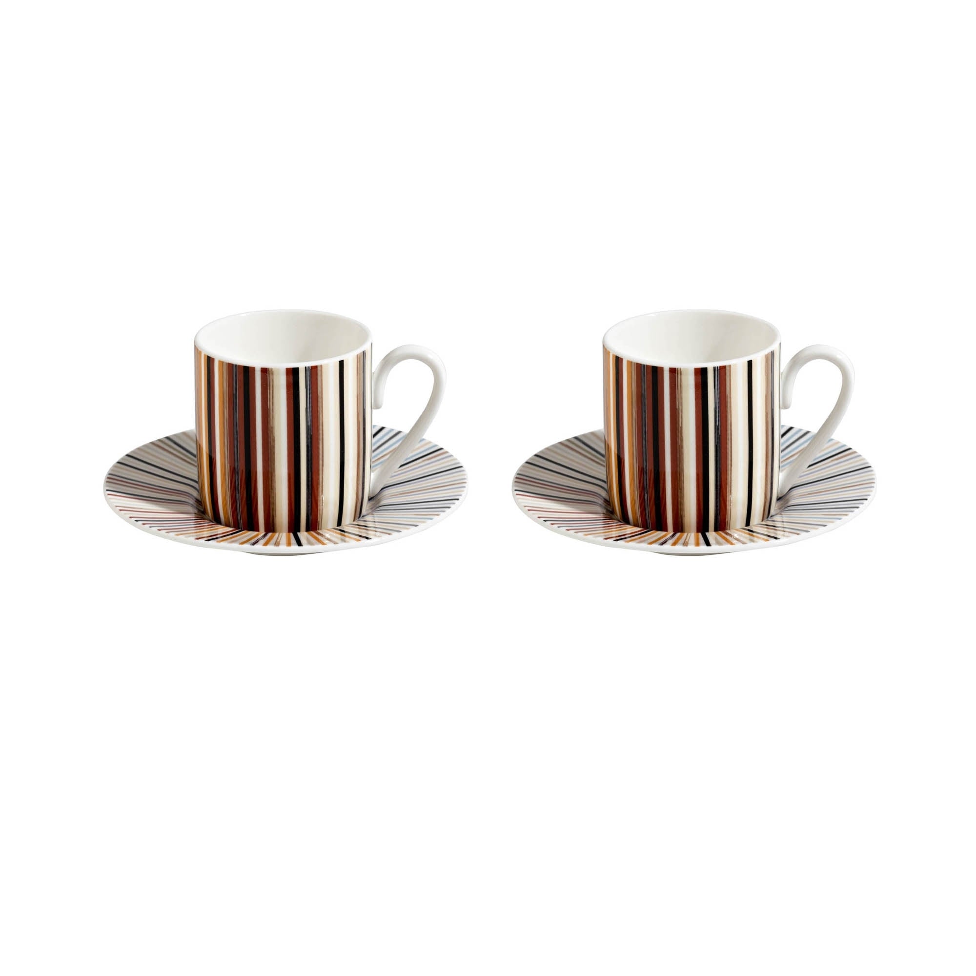 MISSONI - COFFEE CUP / COFFEE CUP & SAUCER - Cylindric shape - SET 2 PCS